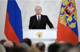 Tổng thống Nga đọc thông điệp tiếp nhận Crimea